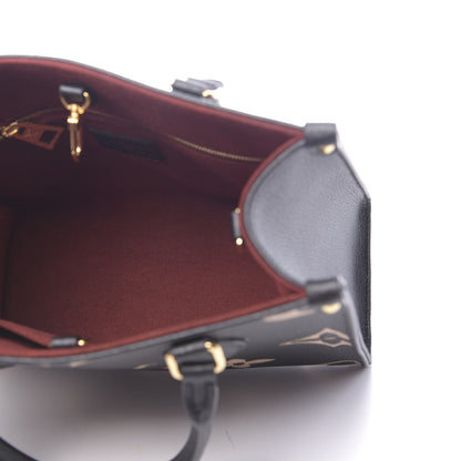 Louis Vuitton Empreinte Monogram Giant Onthego PM Black Beige 5 of 9