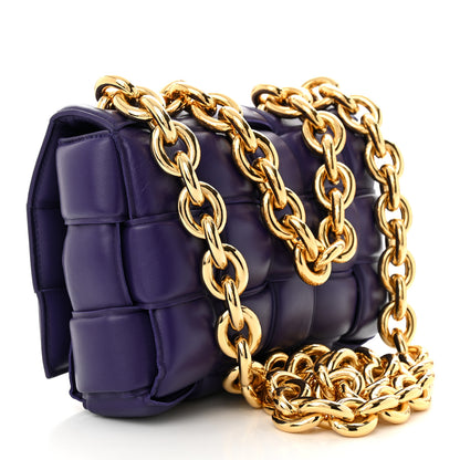 Bottega Veneta Lambskin Maxi Intreccio Padded Chain Cassette Crossbody Bag Unicorn 3 of 11