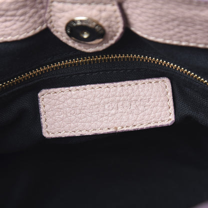 Burberry Grainy Calfskin House Check Small Banner Tote Pale Orchid 5 of 10