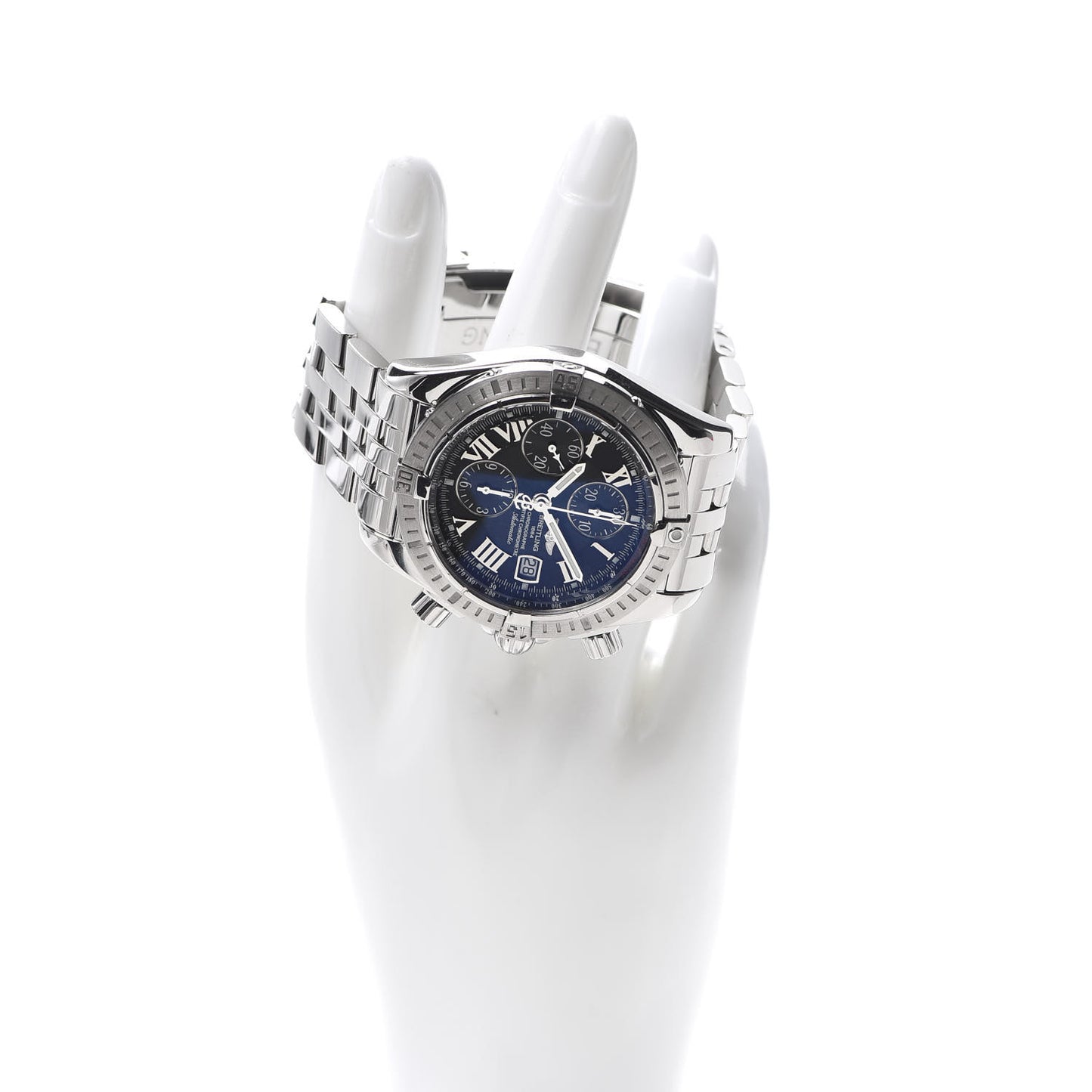 Stainless Steel 44mm Chronomat Evolution Automatic Watch Black A13356