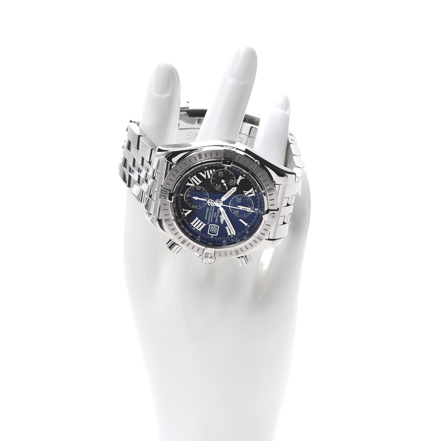 Breitling Stainless Steel 44mm Chronomat Evolution Automatic Watch Black A13356 2 of 6