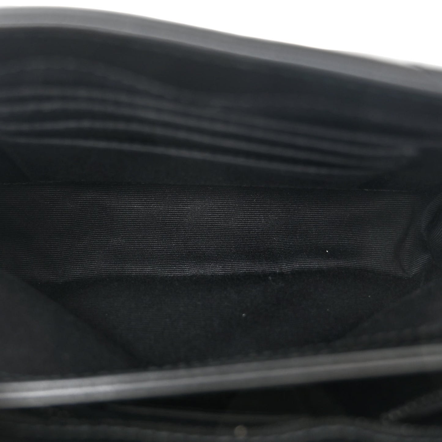 Calfskin Y Quilted Monogram Monochrome Toy Loulou Crossbody Bag Black