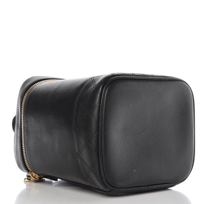 Chanel Lambskin Vanity Cosmetic Case Black 4 of 12