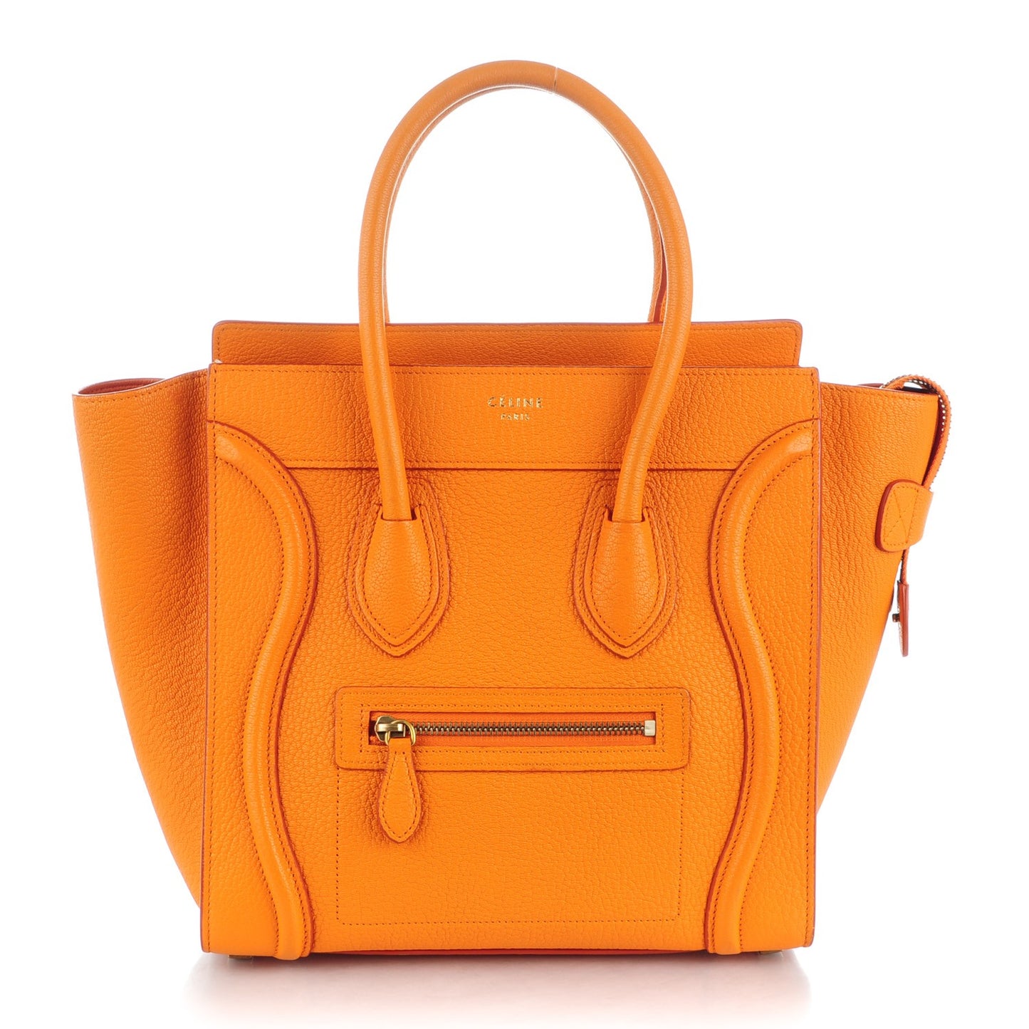 Goatskin Micro Luggage Light Orange