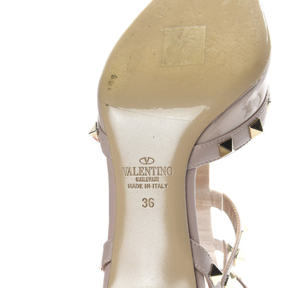 Valentino Garavani Patent Rockstud Ankle Strap 65mm Pumps 36 Poudre 8 of 9
