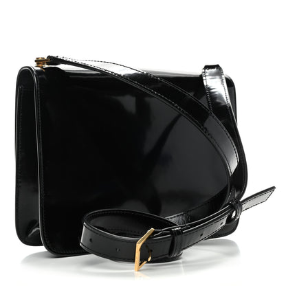 Saint Laurent Patent Calfskin Carre Satchel Black 2 of 4