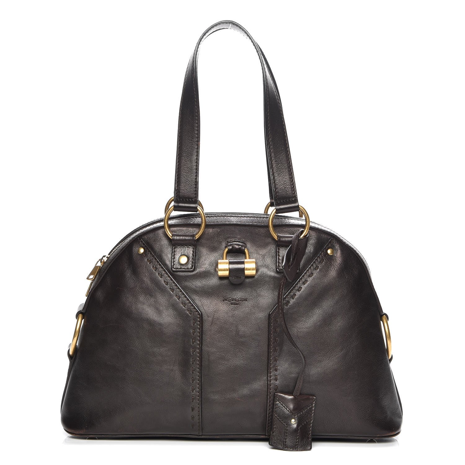 Saint Laurent Calfskin Medium Muse Dark Brown 1 of 11