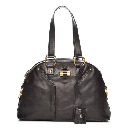 Saint Laurent Calfskin Medium Muse Dark Brown 1 of 11