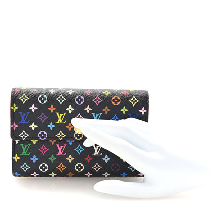 Louis Vuitton Monogram Multicolor Alexandra Wallet Black 2 of 6