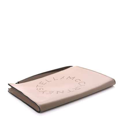 Stella McCartney Alter Nappa Perforated Logo Pouch Beige 4 of 8