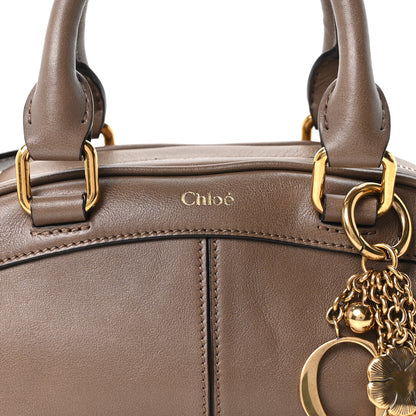 Chloe Calfskin Small Charms Bowling Bag Deep Taupe 8 of 11
