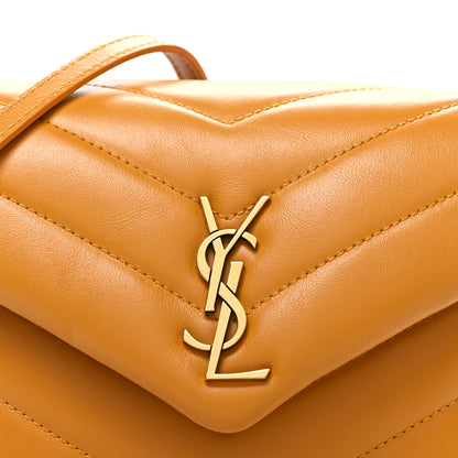 Saint Laurent Calfskin Y Quilted Monogram Toy Loulou Crossbody Bag Cheddar 9 of 12