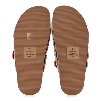 Valentino Garavani Kidskin Atelier 03 Rose Edition Double Buckle Slide Sandals 40 Rose Canelle 5 of 9