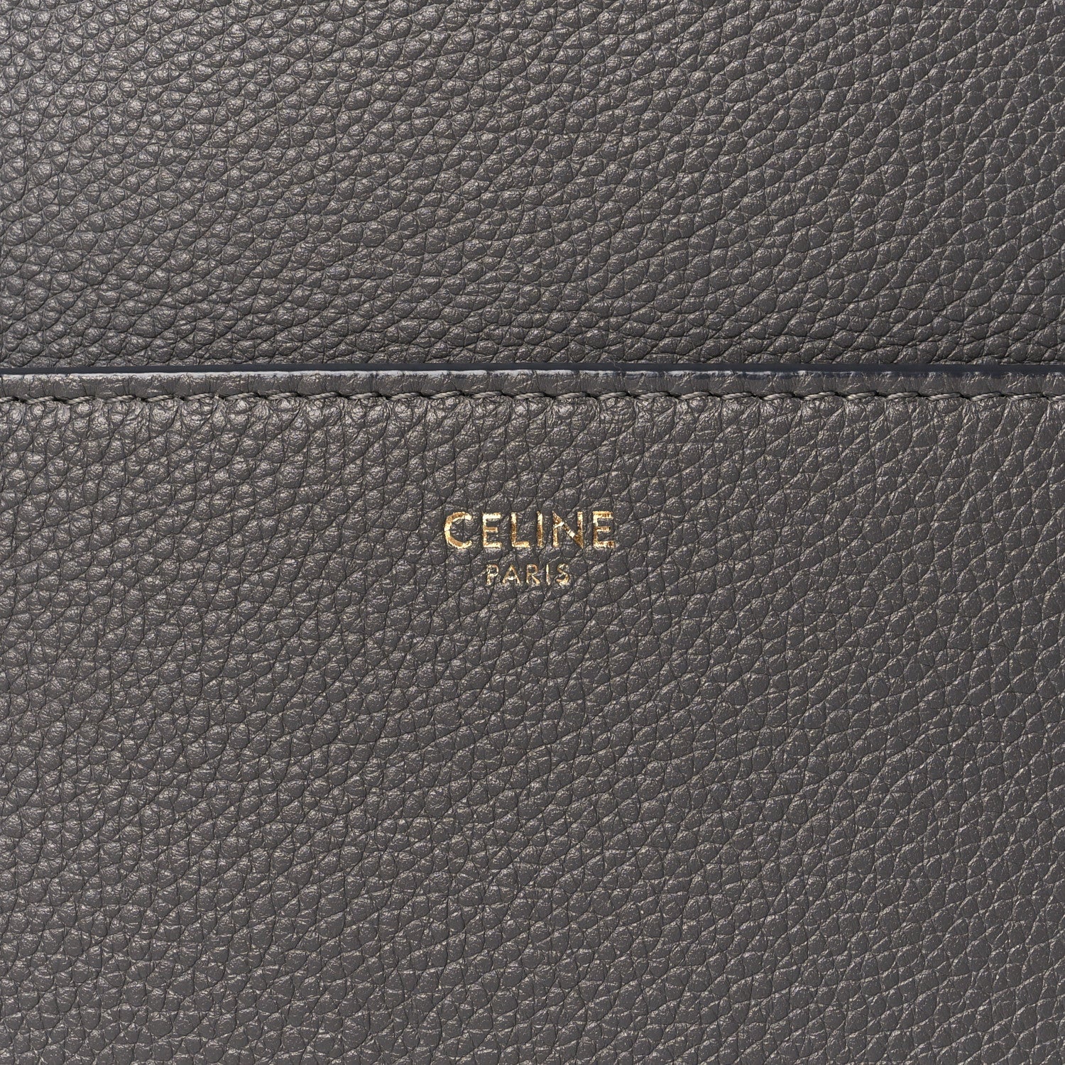 Celine Soft Grained Calfskin Sangle Bucket Bag Grey 6 of 10