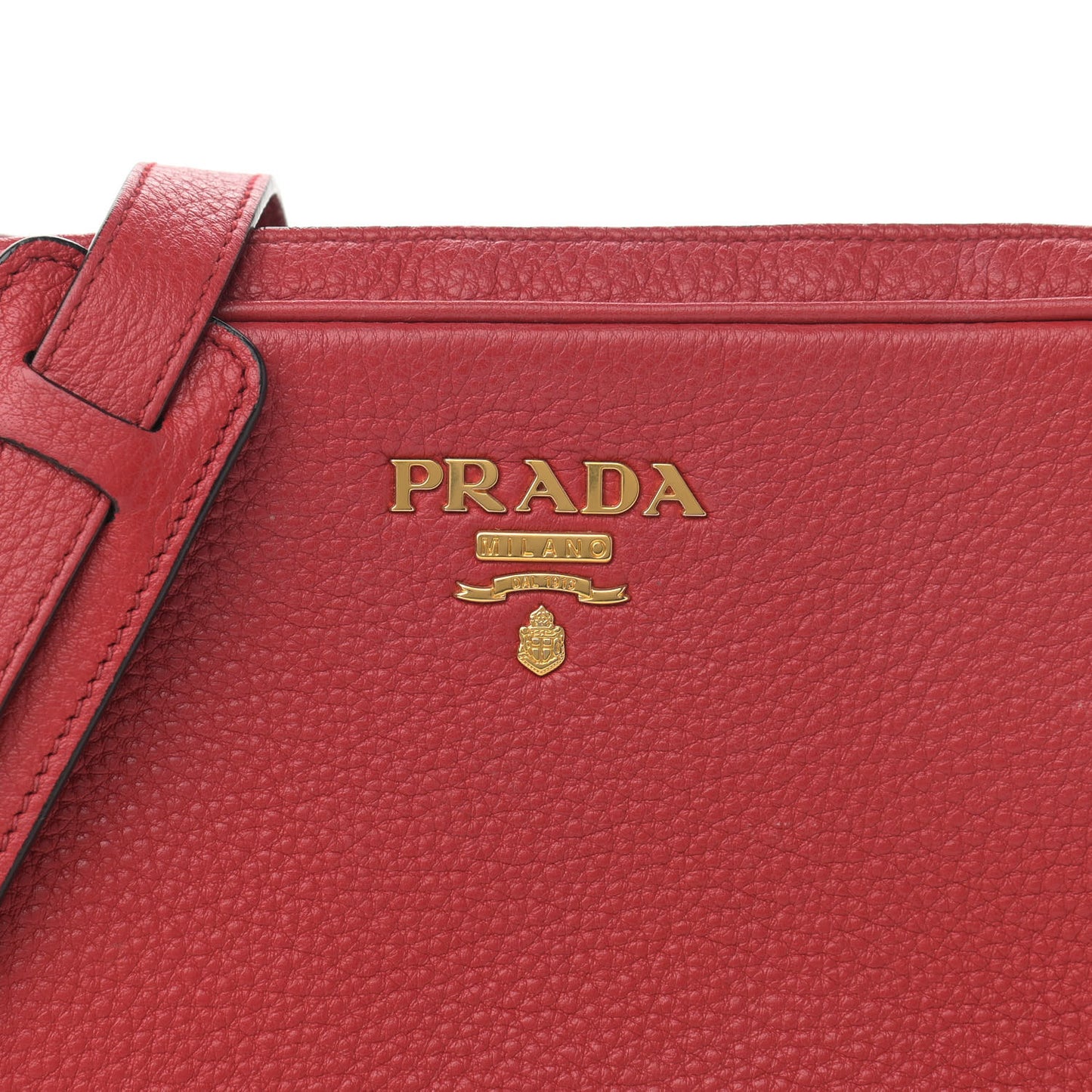 Vitello Phenix Double Zip Camera Bag Rosso