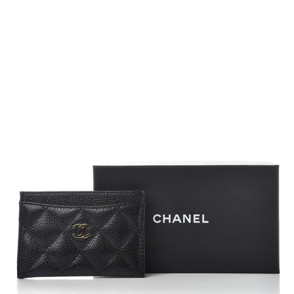 Chanel Caviar Quilted Card Holder Black 8 of 8