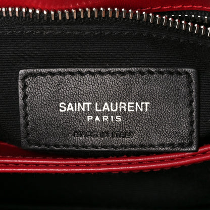 Saint Laurent Calfskin Y Quilted Monogram Toy Loulou Crossbody Bag New Lipstick 7 of 13