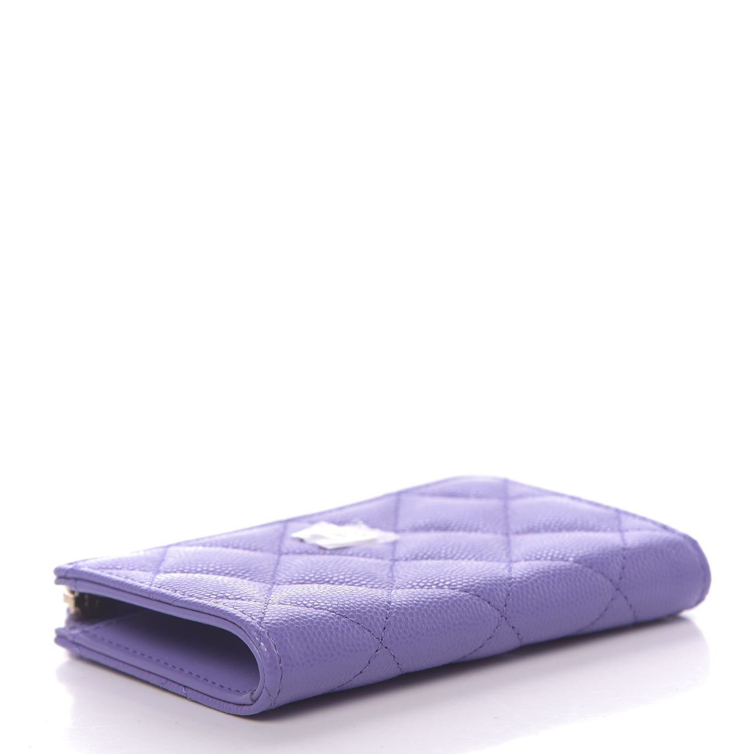 Chanel Caviar Quilted Zipped Key Holder Case Purple 4 of 8