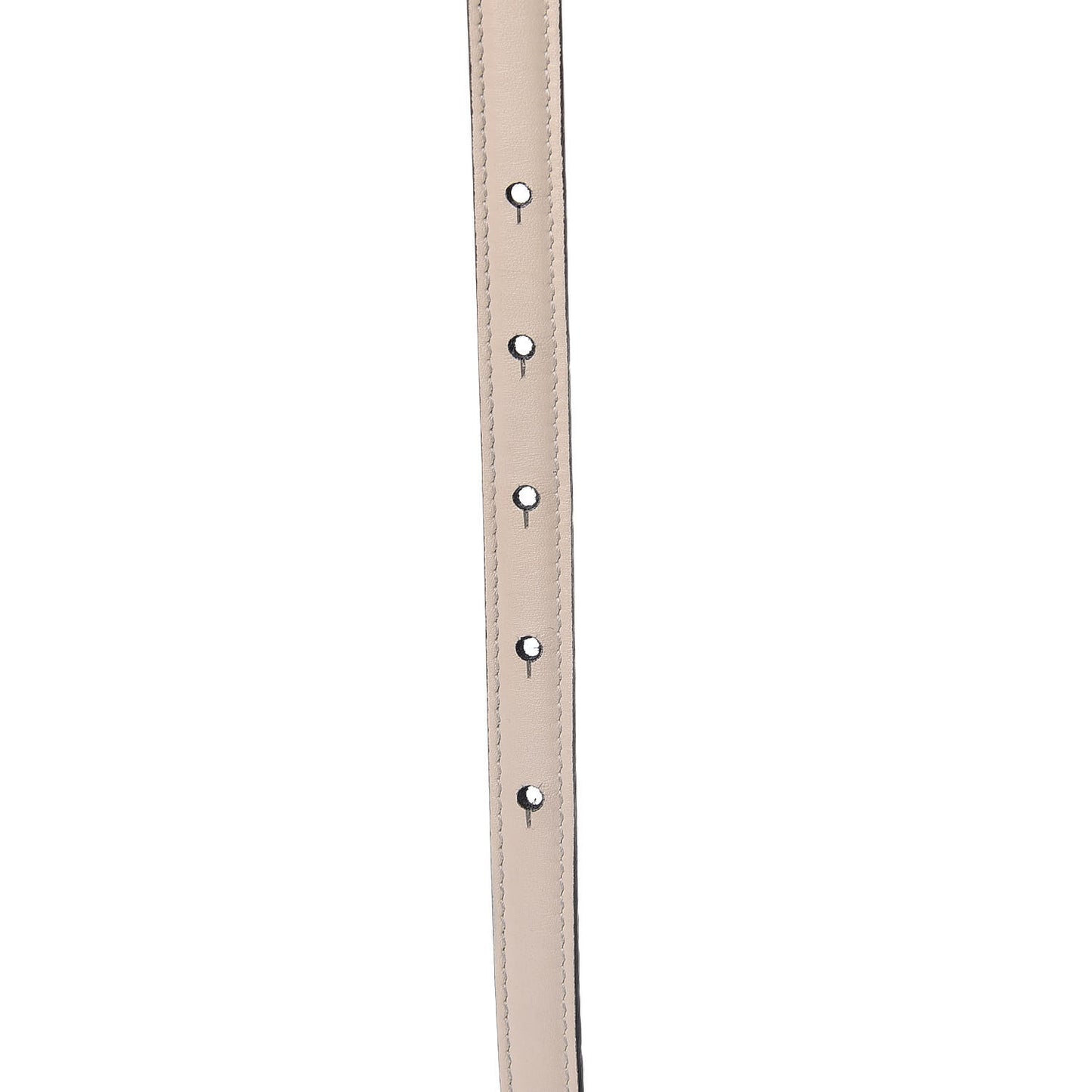 Moon Calfskin Nickel Interlocking G 20mm Belt 85 34 Mystic White