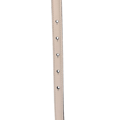 Gucci Moon Calfskin Nickel Interlocking G 20mm Belt 85 34 Mystic White 6 of 7