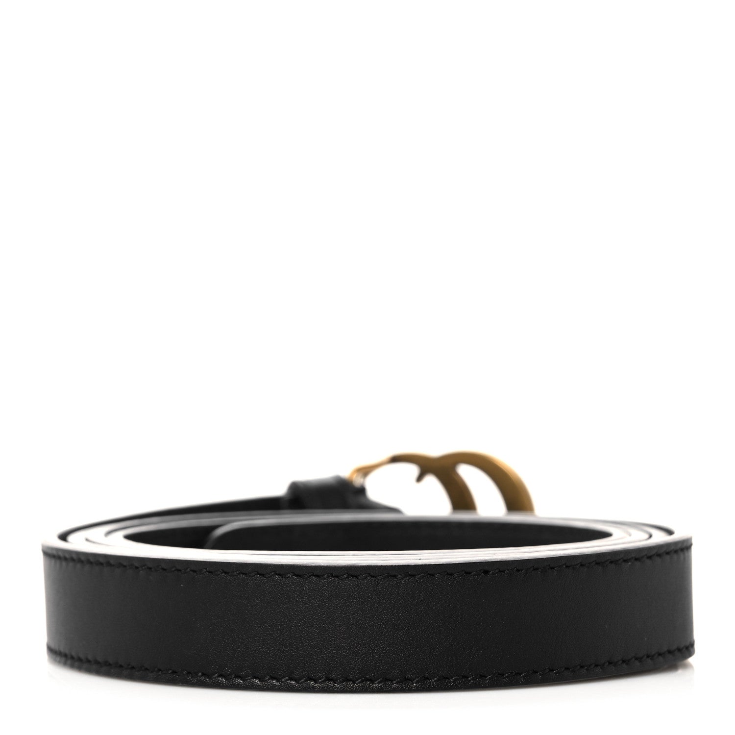 Gucci Calfskin Double G 20mm Belt 110 44 Black 2 of 4