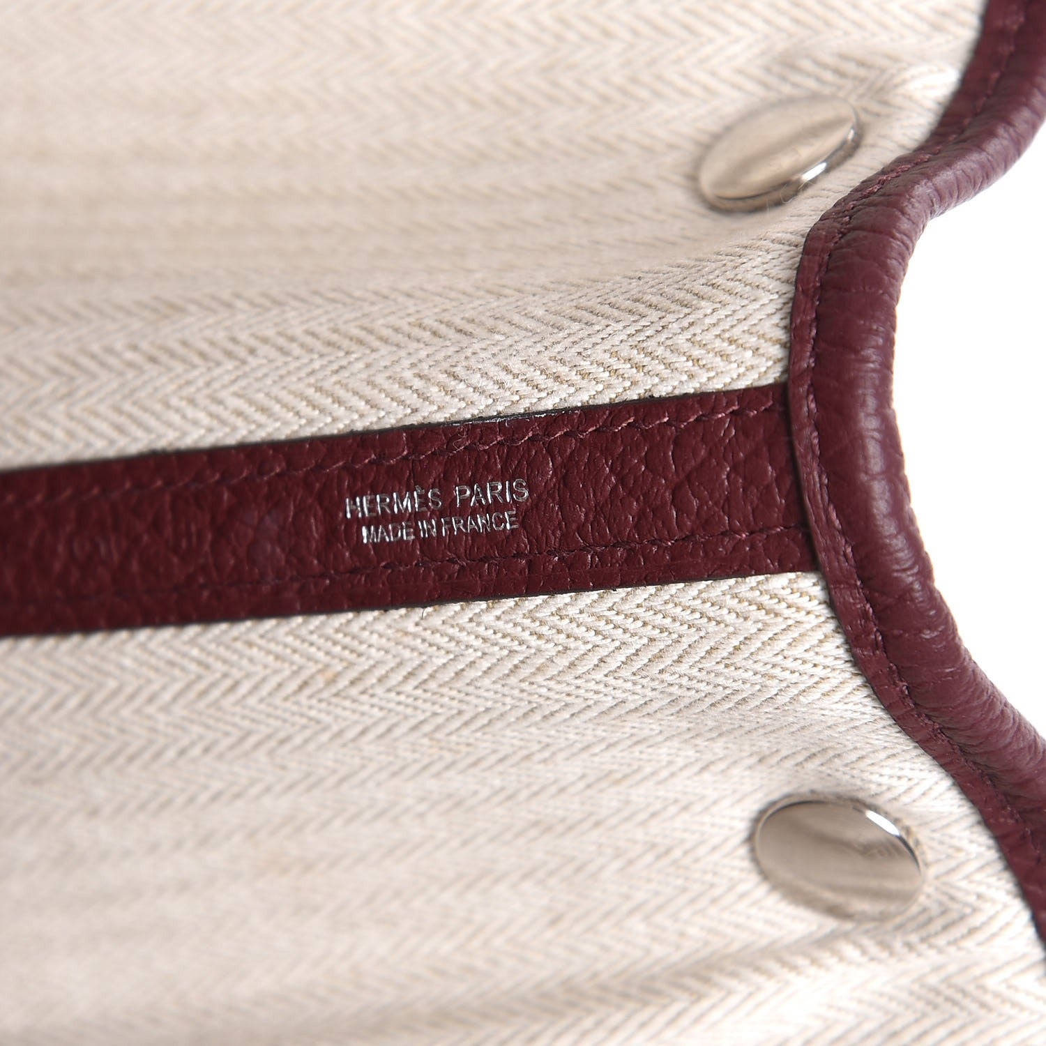 Hermes Negonda Garden Party 36 MM Bordeaux 6 of 8