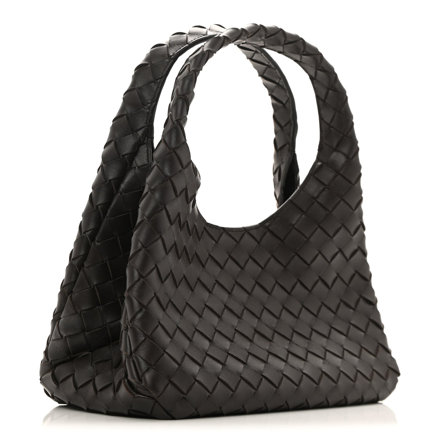 Nappa Intrecciato Small Campana Shoulder Bag Fondant