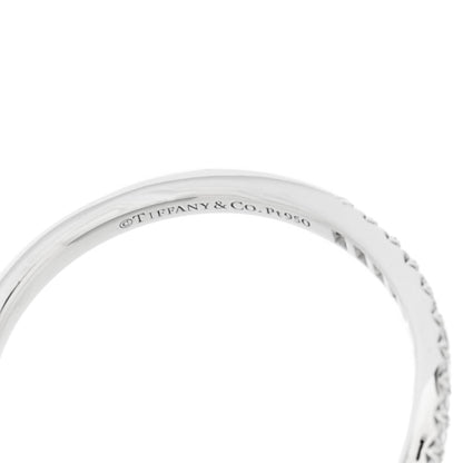 Tiffany Platinum Diamond Soleste V Band Ring 57 8 4 of 4