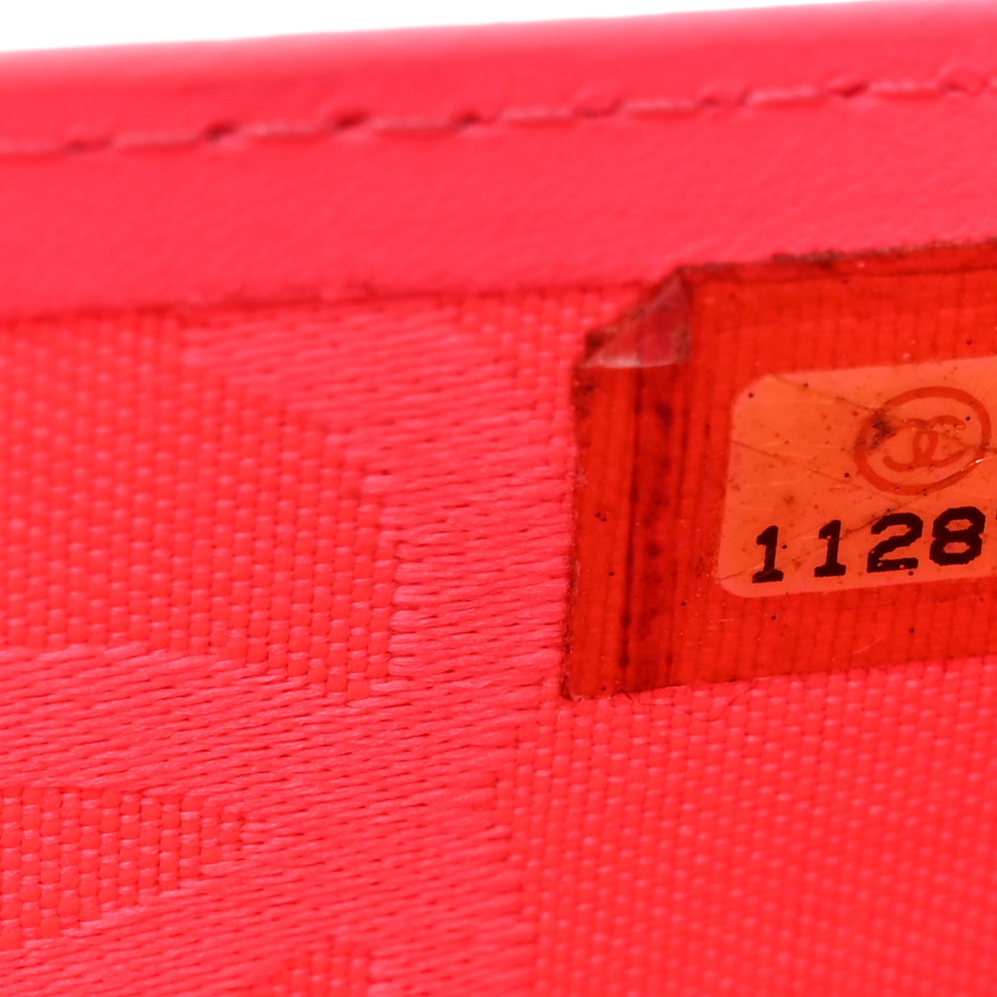 Calfskin Quilted Cambon Yen Wallet Black