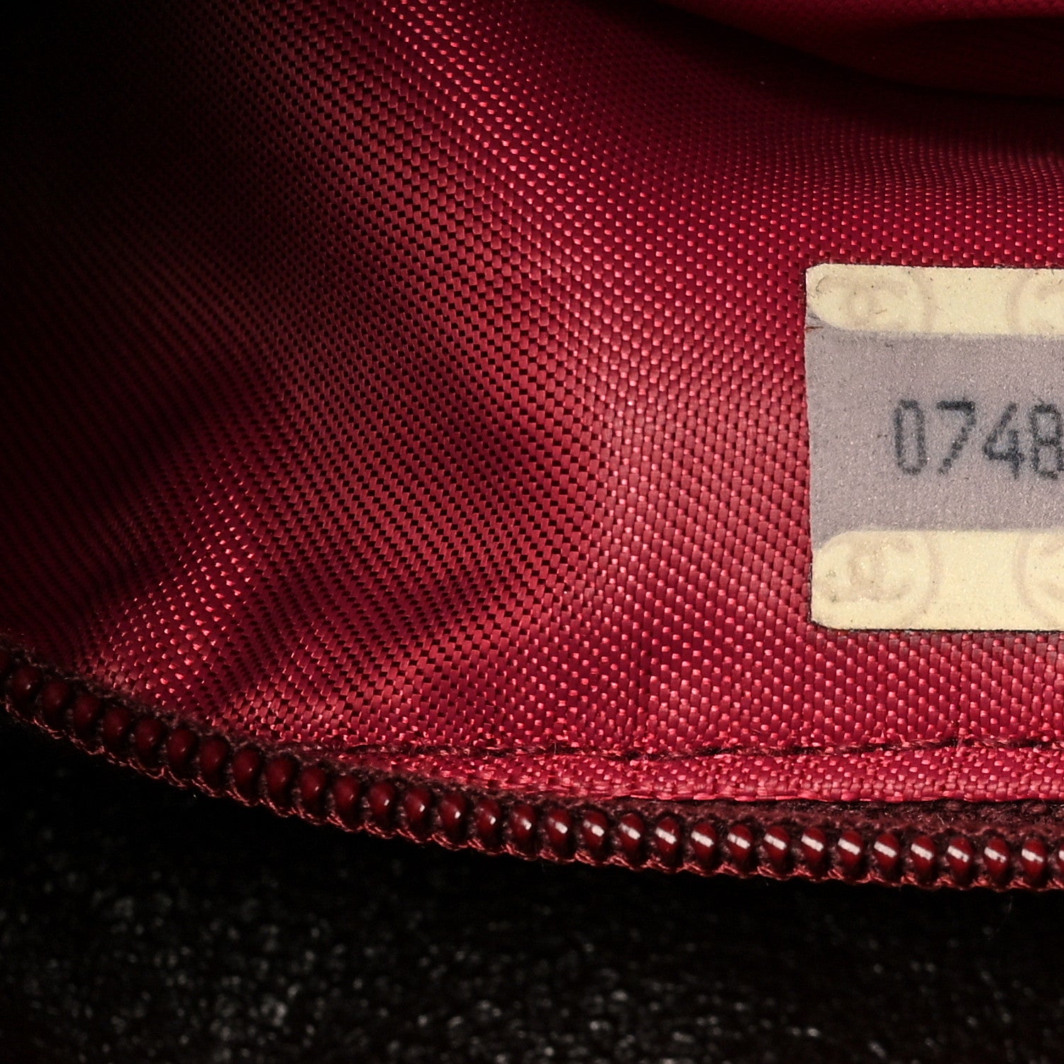 Chanel Lambskin Quilted Mini Drawstring Bucket Bag Red 7 of 12