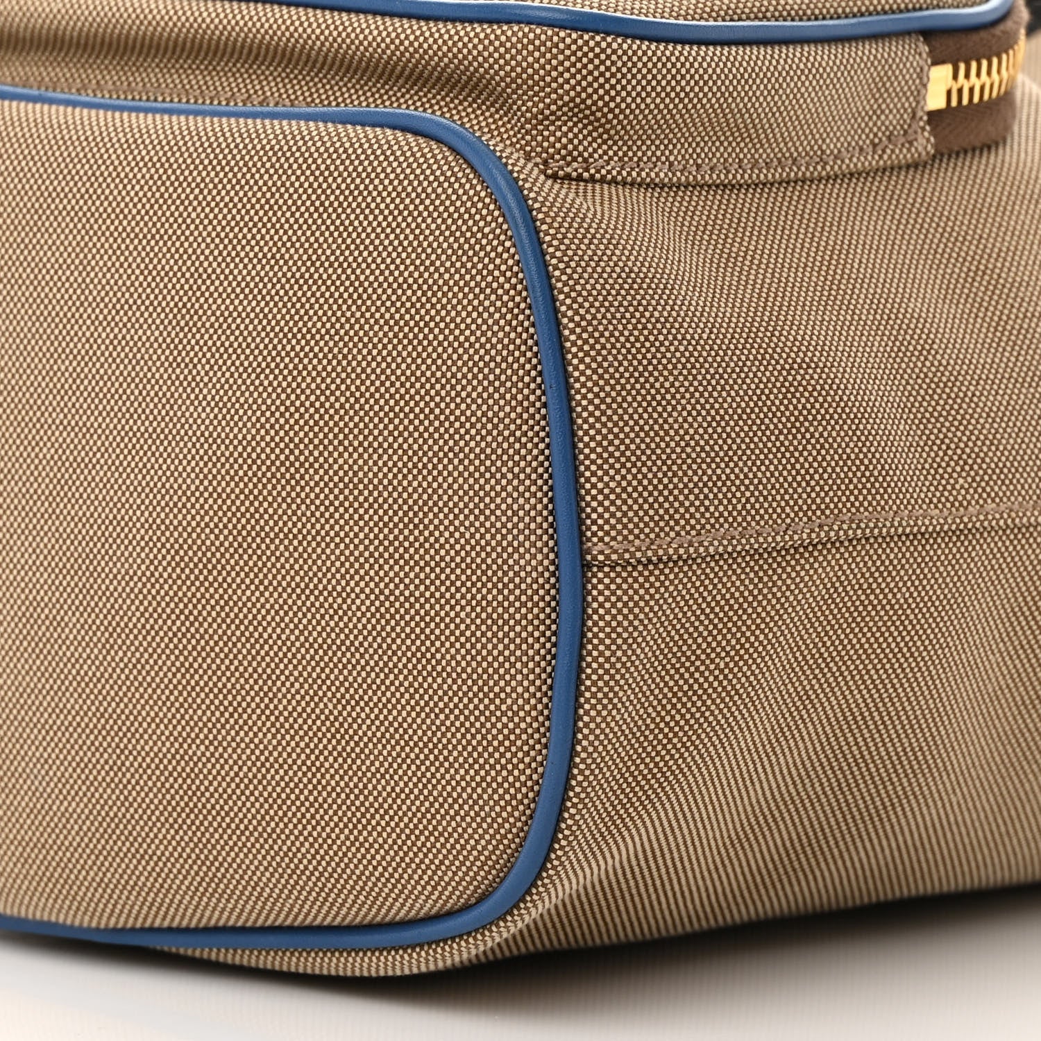 Prada Jacquard Logo Mini Bucket Crossbody Bag Corda Azzurro 11 of 15