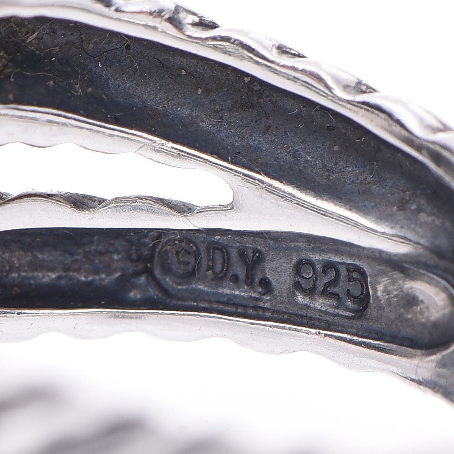 Sterling Silver Diamond Hematite 11mm Albion Ring 58 8.25
