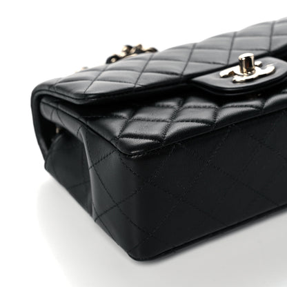 Chanel Lambskin Quilted Mini Rectangular Flap Black 5 of 11