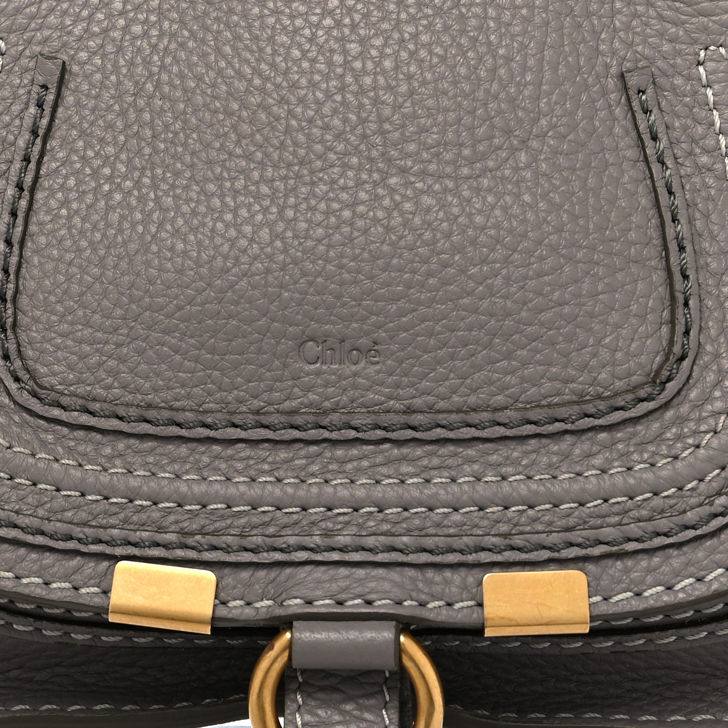 Calfskin Mini Marcie Satchel Cashmere Grey