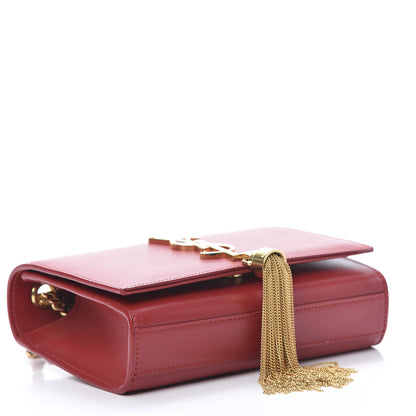 Saint Laurent Calfskin Small Classic Monogram Kate Tassel Satchel Red 4 of 12