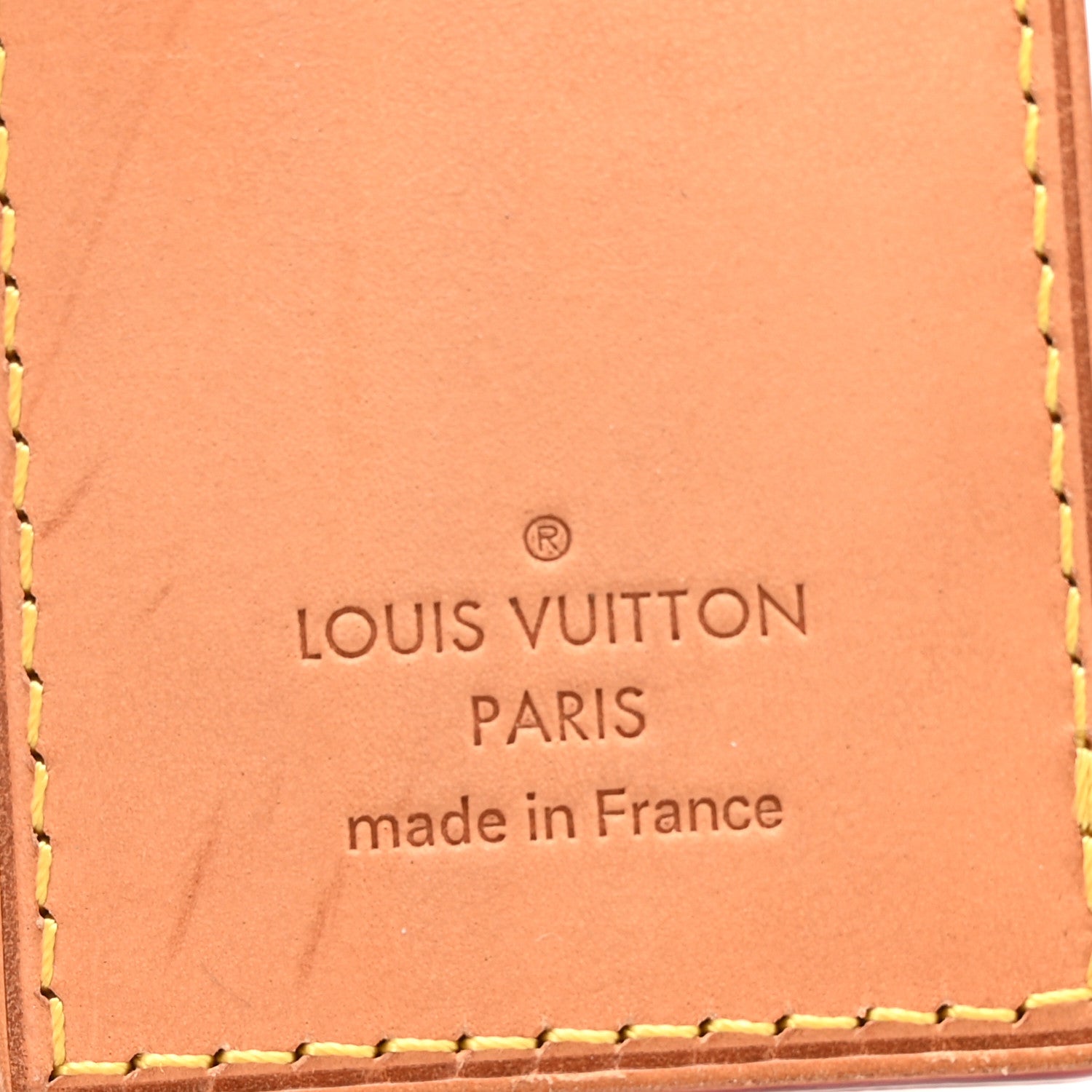 Louis Vuitton Vachetta Labels Key Ring Rusty 3 of 7