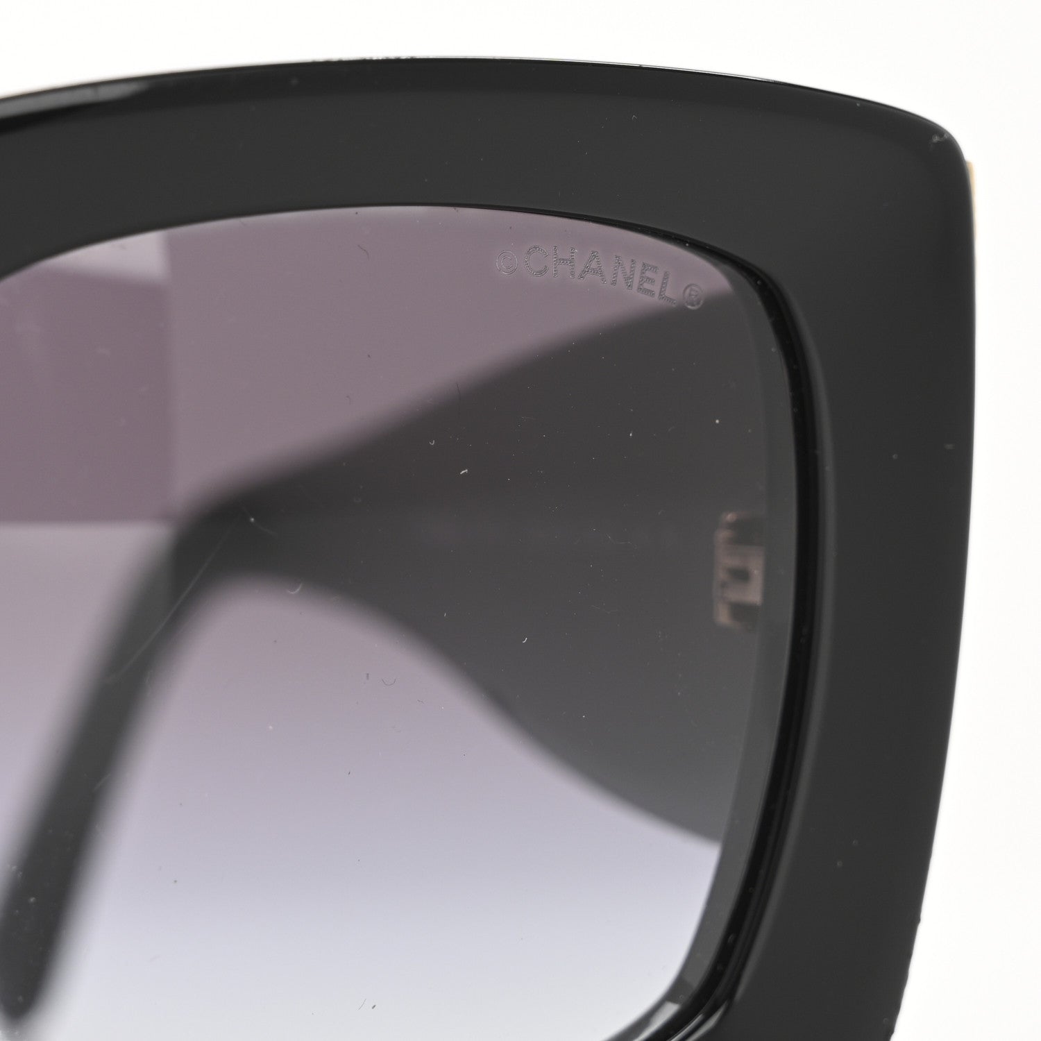 Chanel Acetate Rectangle Sunglasses 5435-A Black 7 of 7