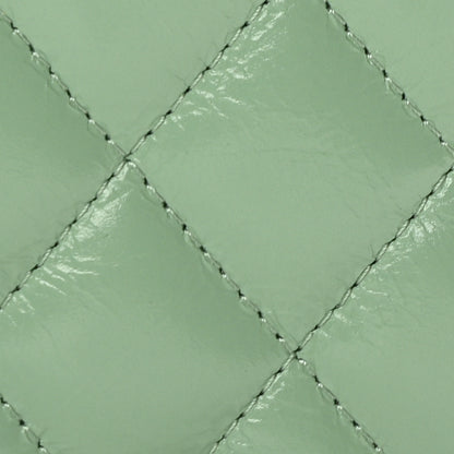 Chanel Shiny Aged Calfskin Quilted Nano Kelly Shopper Light Green 8 of 11