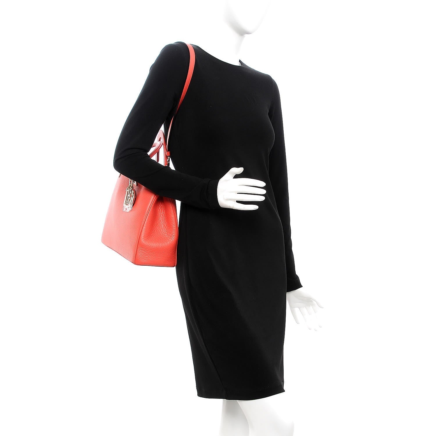 Christian Dior Bullcalf Medium Diorissimo Tote True Red 2 of 8
