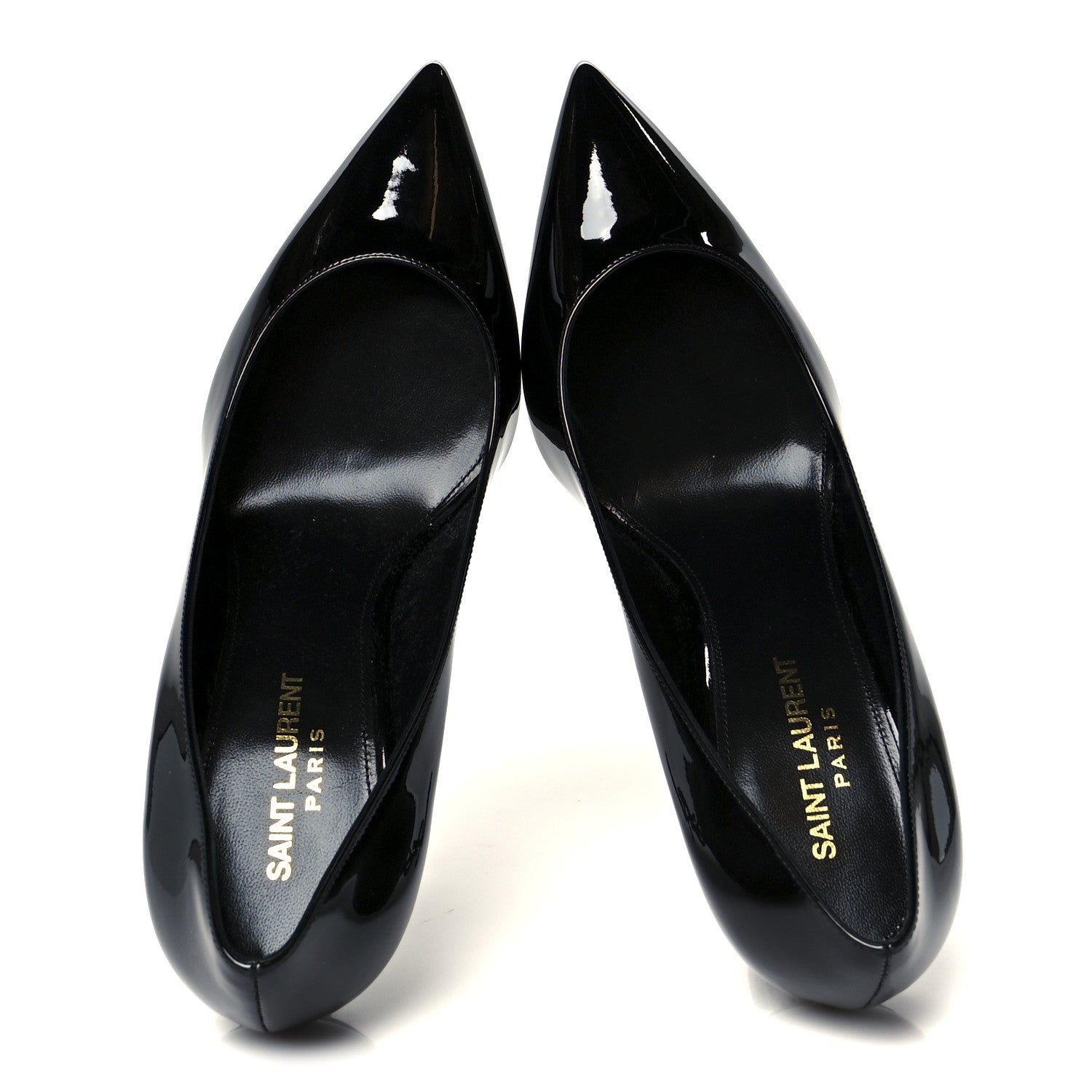 Saint Laurent Patent Opyum 85 Pumps 37.5 Black 2 of 10