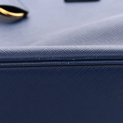 Prada Saffiano Lux Large Tote Bluette 11 of 14