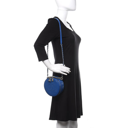 Chanel Patent Round As Earth Evening Bag Blue 2 of 11