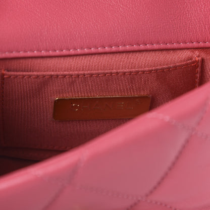 Chanel Lambskin Quilted 19 Waist Bag Pink 15 of 21