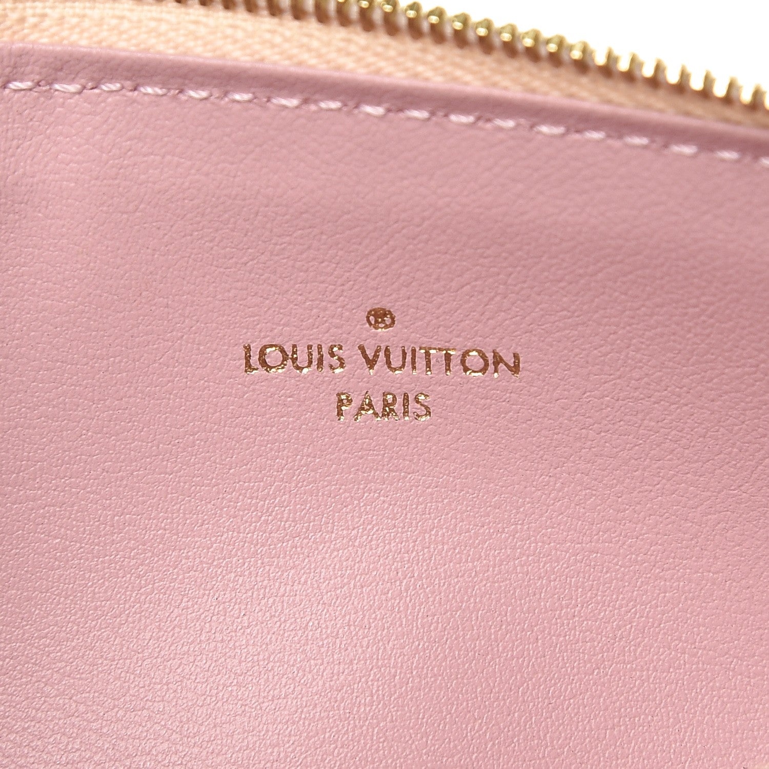 Louis Vuitton Damier Azur Felicie Chain Wallet Zippered Insert Rose Ballerine 6 of 6