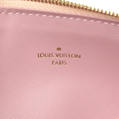 Louis Vuitton Damier Azur Felicie Chain Wallet Zippered Insert Rose Ballerine 6 of 6