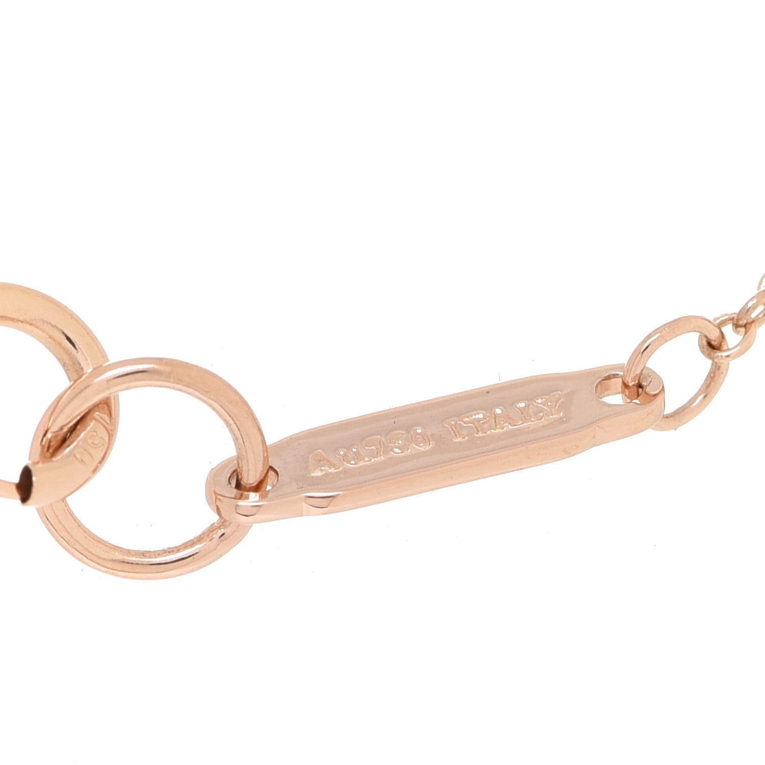 Tiffany 18K Rose Gold Atlas Open Pendant Necklace 4 of 6