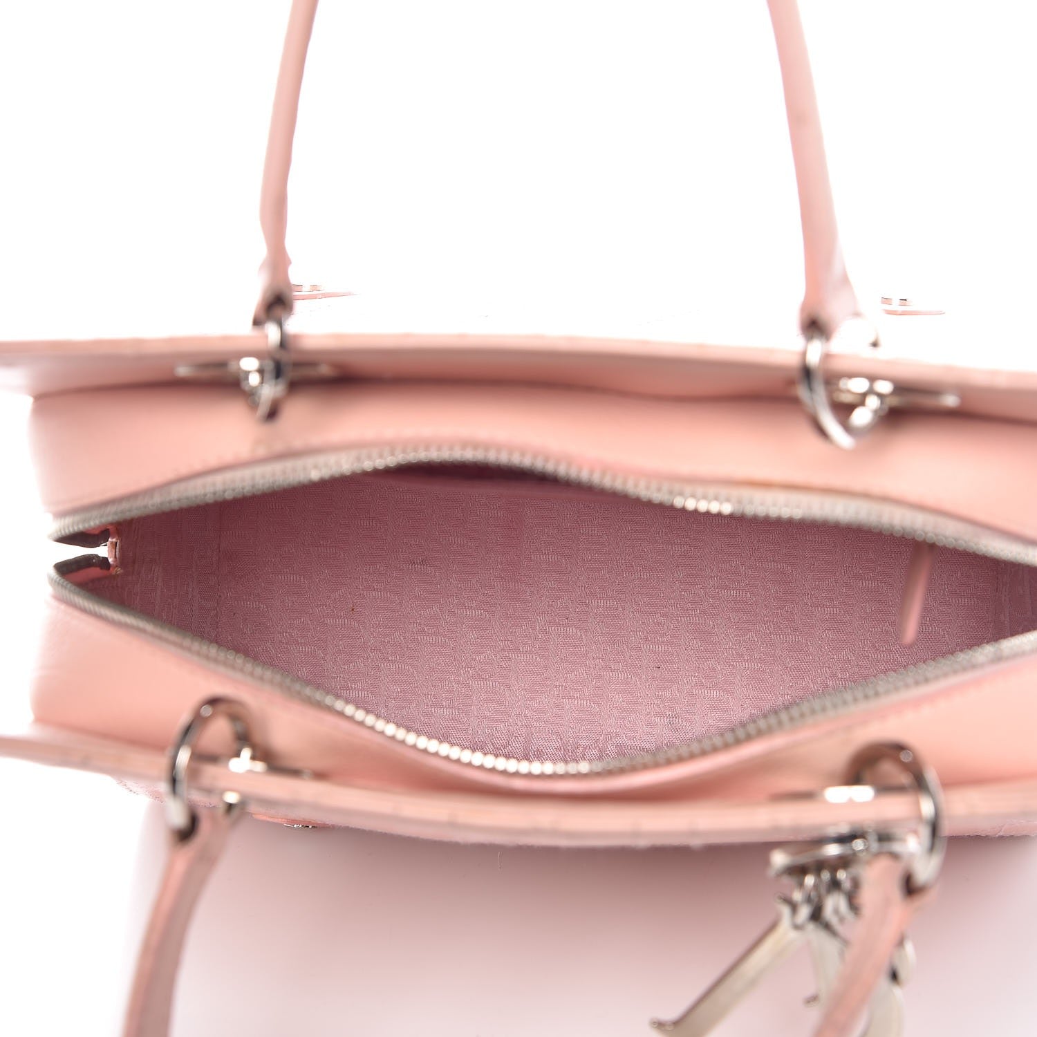 Christian Dior Calfskin Cannage Tote Rose Clair 5 of 15
