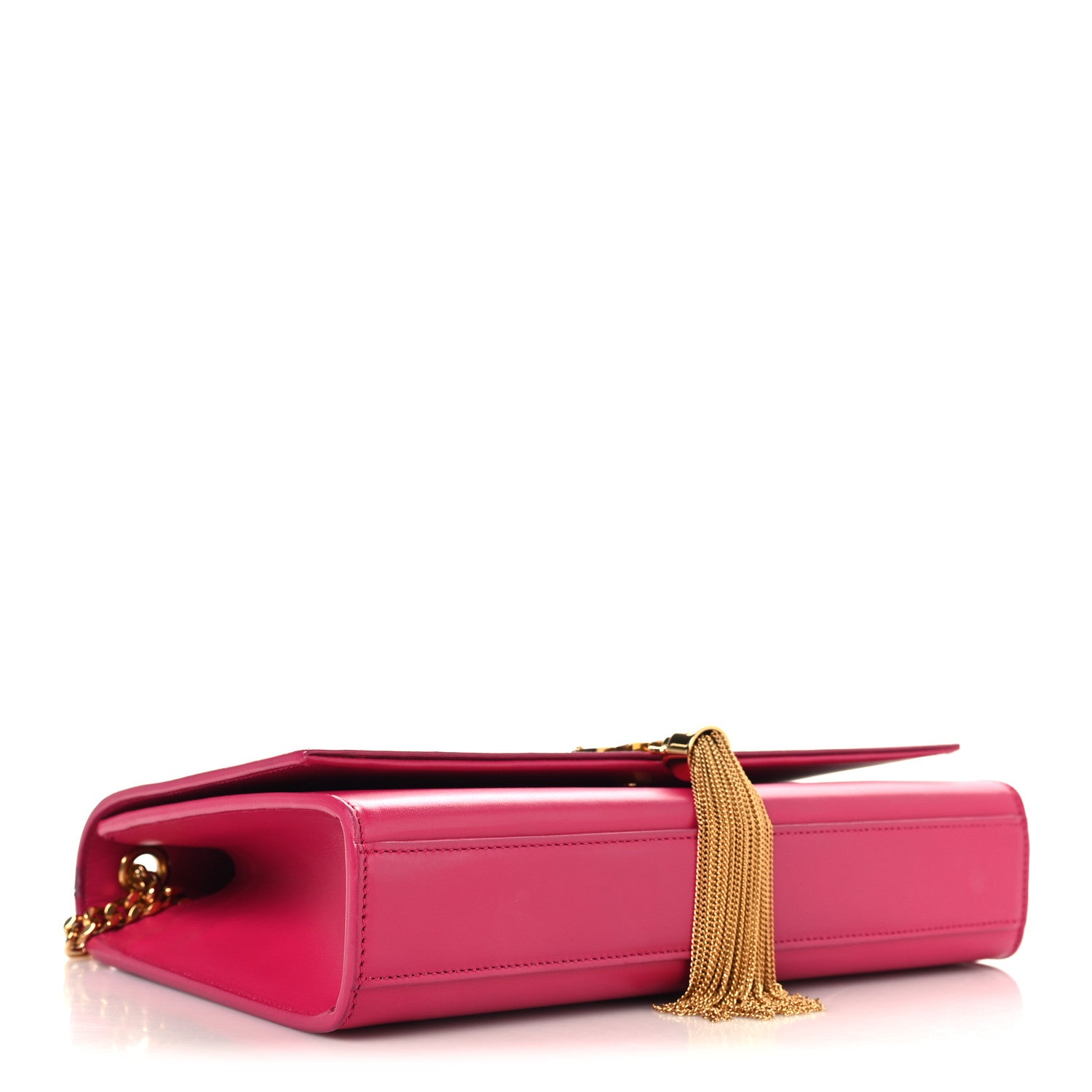 Saint Laurent Smooth Calfskin Medium Classic Monogram Kate Tassel Satchel Fuchsia 4 of 10