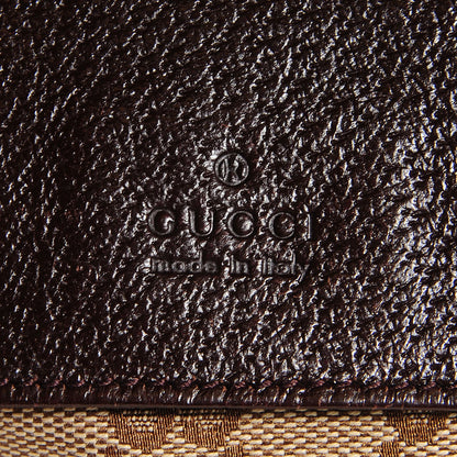 Gucci GG Monogram Web Double Pocket Belt Bag Dark Brown 6 of 8
