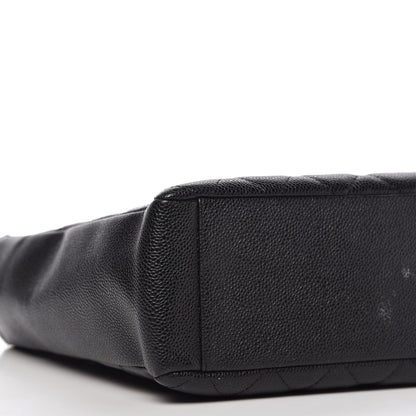 Chanel Caviar Quilted Petit Shopping Tote PST Black 6 of 10